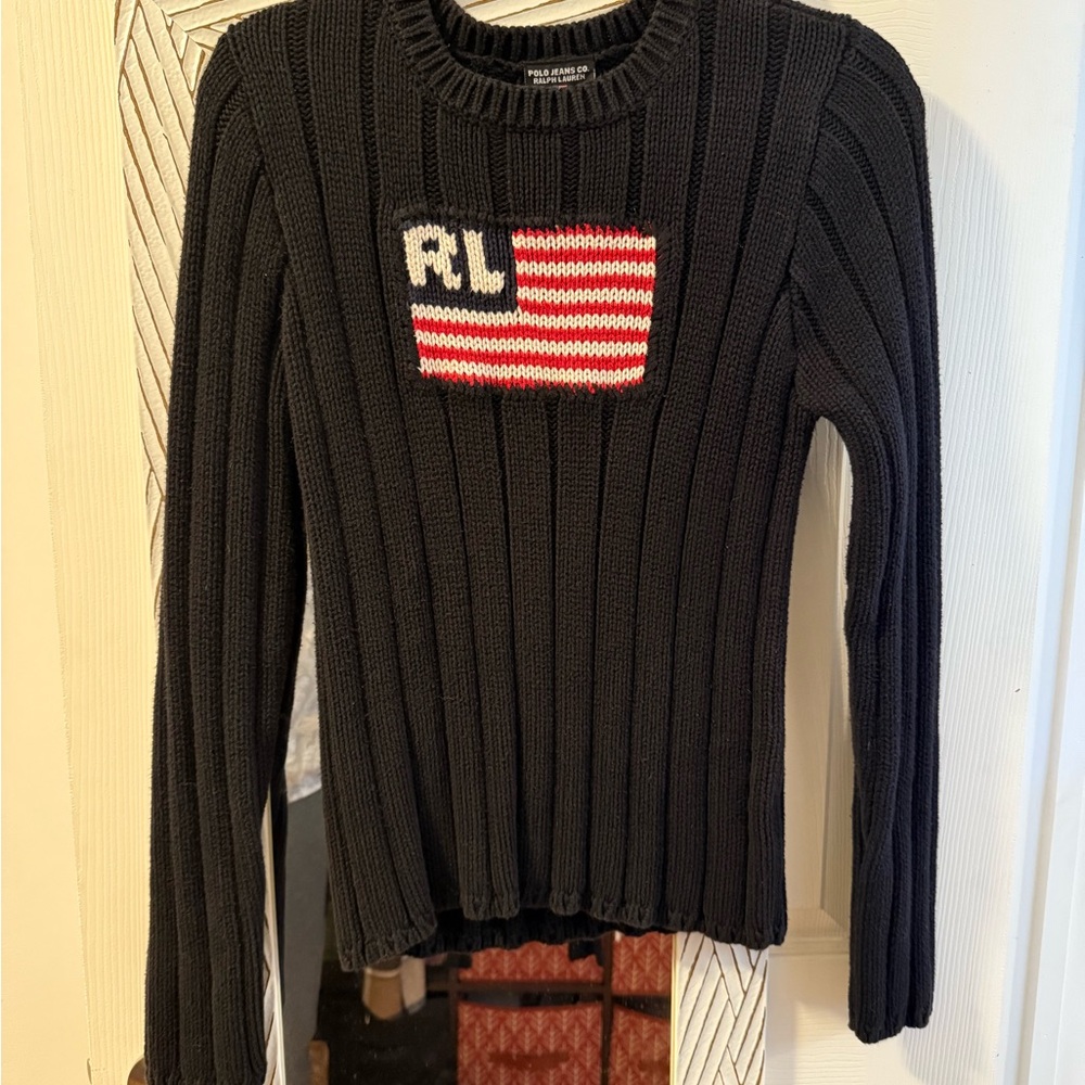 Ralph Lauren Women's Sweater with Flag Patch